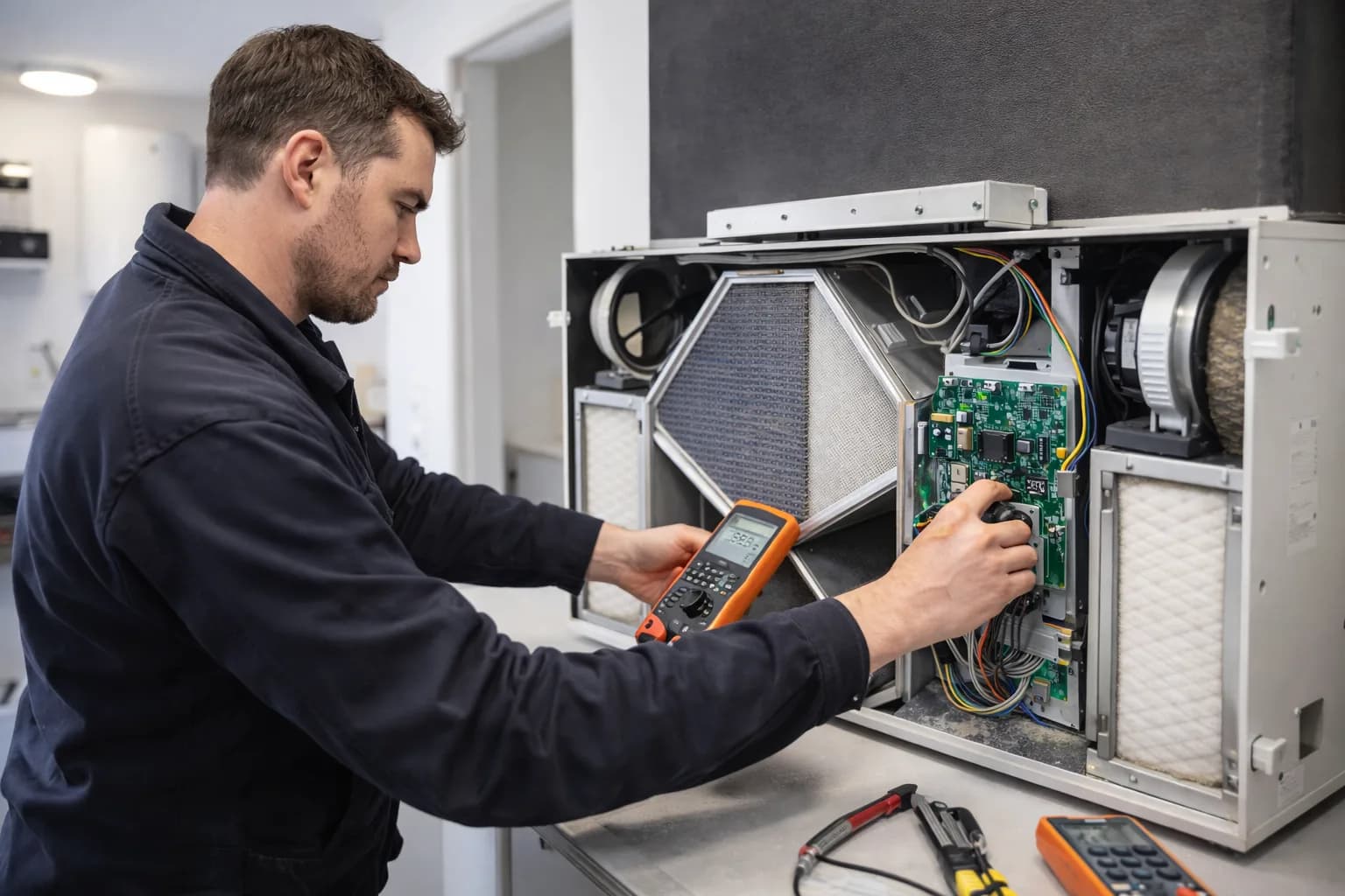 Ventilationsaggregat – opbygning, typer, brands og udskiftning