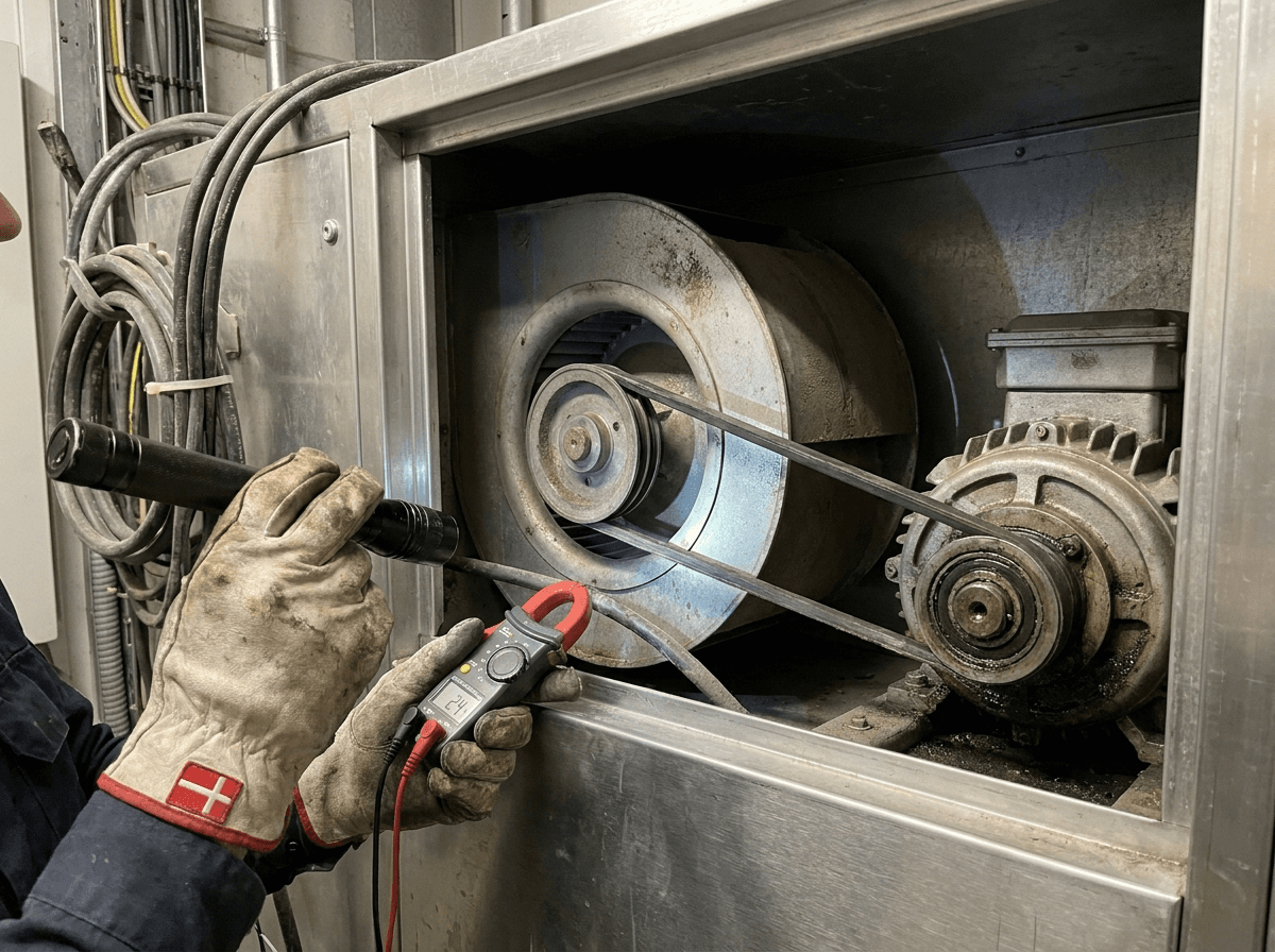 Kontrol af ventilatorer, motorer og mekanik