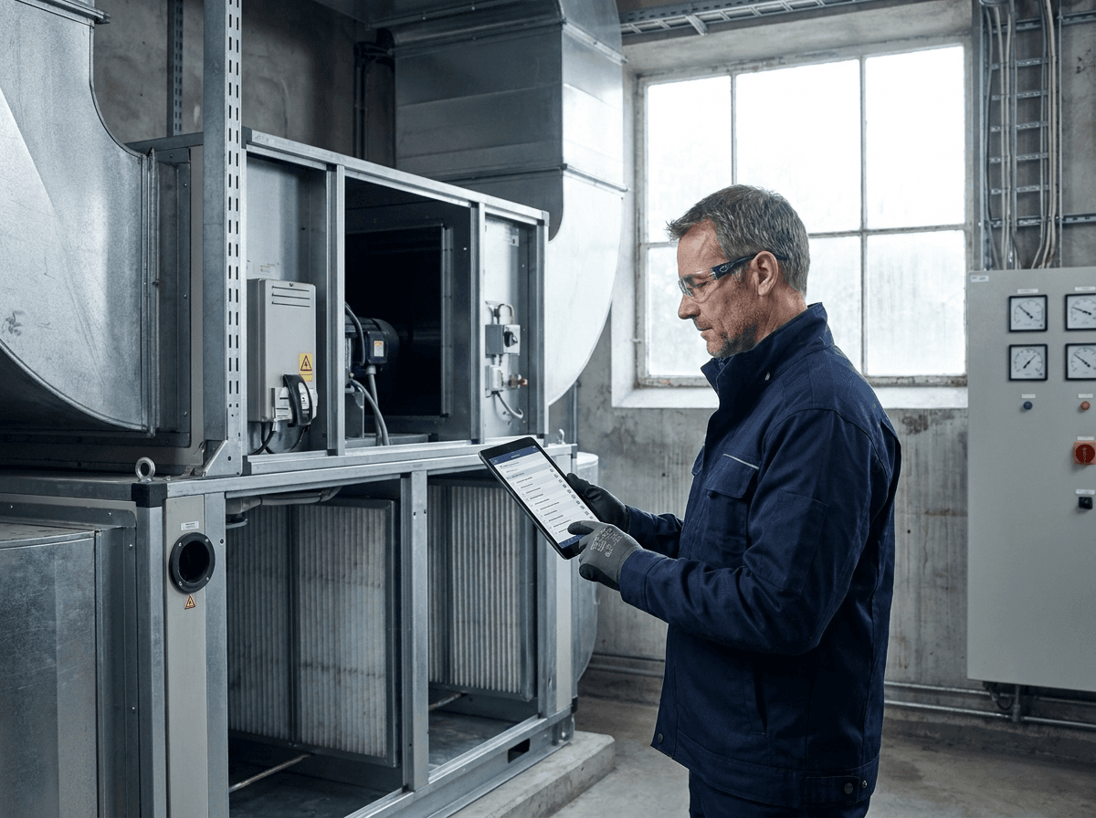 Serviceaftale på ventilation — fast eftersyn, filterskift og drift uden nedbrud